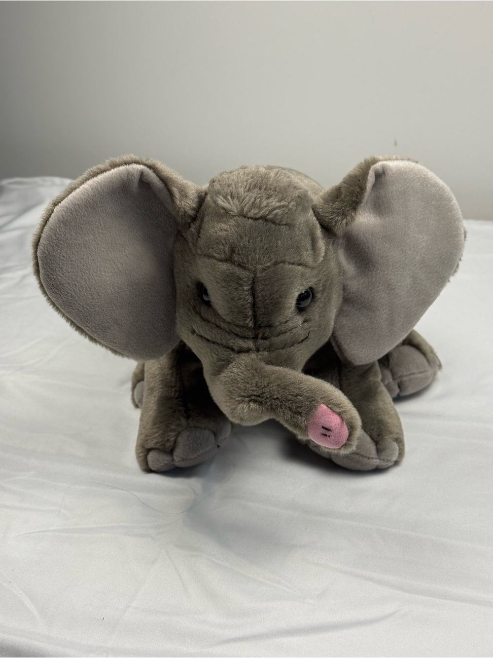Wild Republic Elephant Plush 14" Stuffed Animal Soft Toy Gray Excellent Cond.
